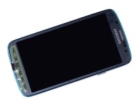 Obudowa przednia z ekranem dotykowym i wywietlaczem Samsung I9295 Galaxy S4 Active - niebieska (oryginalna)