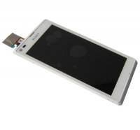 Obudowa przednia z ekranem dotykowym i wywietlaczem Sony C2104/ C2105 Xperia L - biaa (oryginalna)