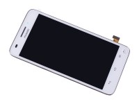 Ekran dotykowy z wywietlaczem Huawei Ascend G620S - biay (oryginalny)