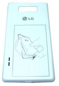 Klapka baterii LG P700 Optimus L7 - biaa (oryginalna)